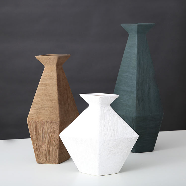 Modern simplicity thick ceramic vase Creative fashion flower…