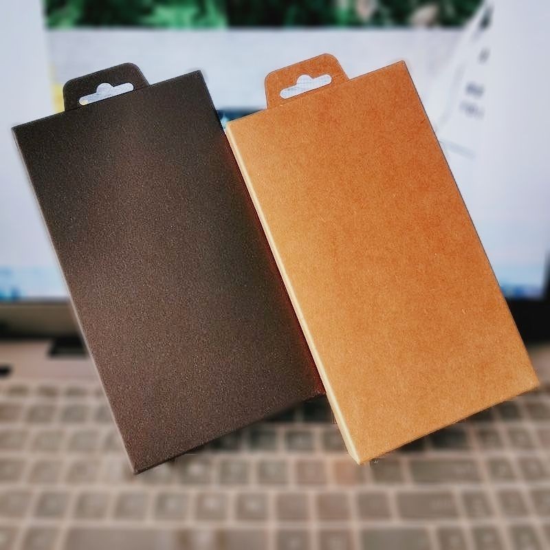Mobile phone shell neutral currency packing thickening Kraft paper Hook Packaging box Socks Carton goods in stock Imprint