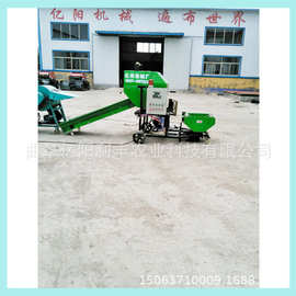 全自动秸秆打包机 青储饲料打捆包膜机图片