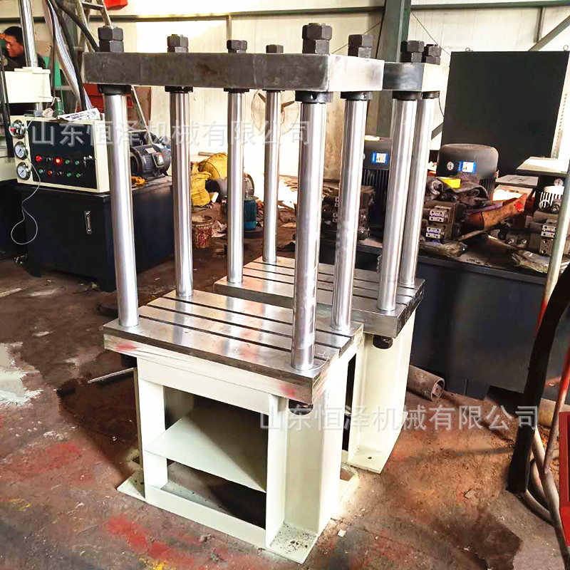 直销10吨四柱二梁液压机  折返式伺服电动缸 定子铁芯冲铆油压机