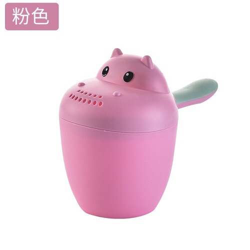 Baby bath water spoon, cartoon bear water spoon, baby shampoo spoon, shampoo cup, children's water scoop, water scoop plastic cup