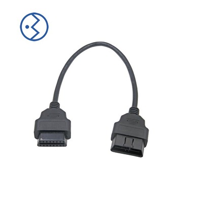 OBD Male and female elbow 16Pin/8pin Flat wire Adapter extended line Noodle line obd connector Adapter cable