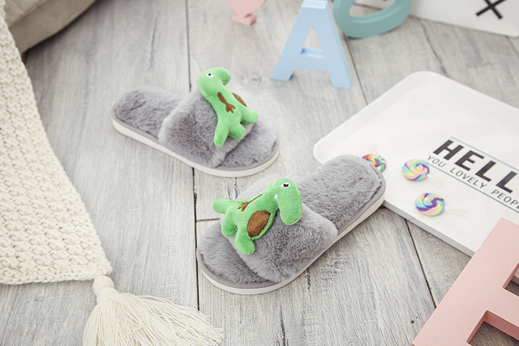 autumn and winter parent-child furry cartoon cotton slippers  NSPE11138