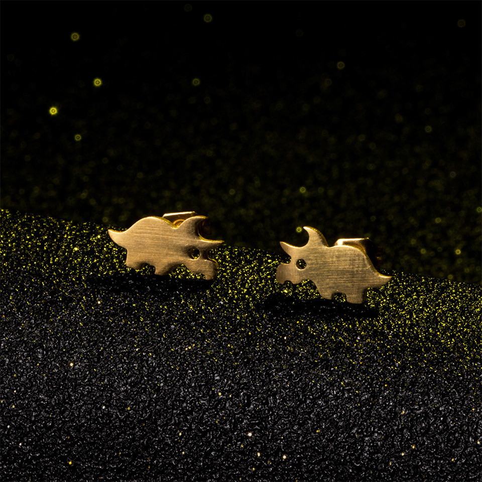 Simple Animal Rhinoceros Alloy Earrings Wholesale display picture 4