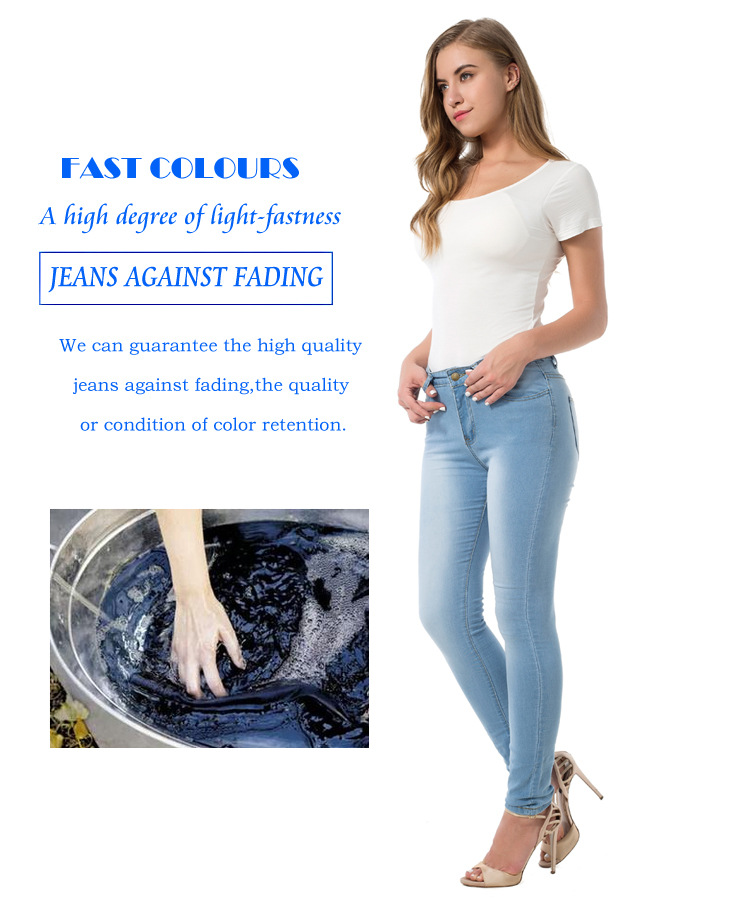 Women's Gender Women's Daily Streetwear Gradient Color Full Length Washed Jeans Skinny Pants