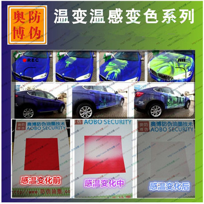 high temperature Thermal Irreversible recovery Discoloration Security printing ink Temperature sensing Discoloration Recovery paint