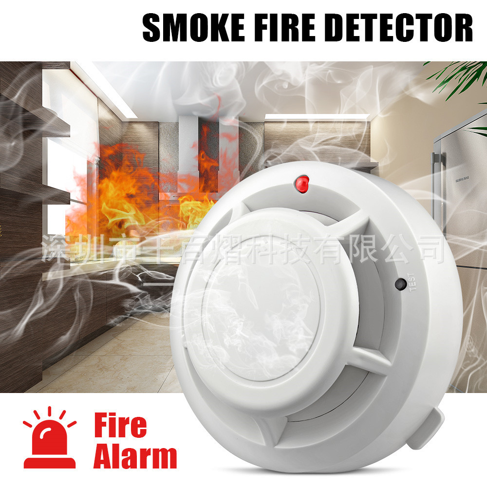 Smoke Fire Sensitive Detector Home Security Wireless Alarm