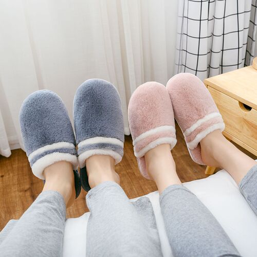 New Couple Cotton Slippers for Men Winter Home Indoor Non-Slip Plush Confinement Shoes for Women Warm Children's Slippers Wholesale