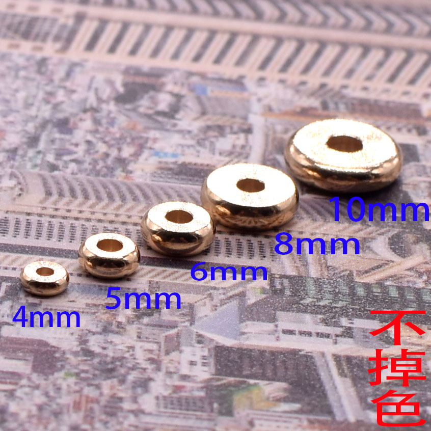 Round brass accessory with accessories