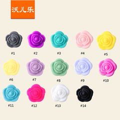 Supplier of Silicone Rose Beads, Food-Grade Baby DIY Silicone Teether Necklace, Accessory Beads