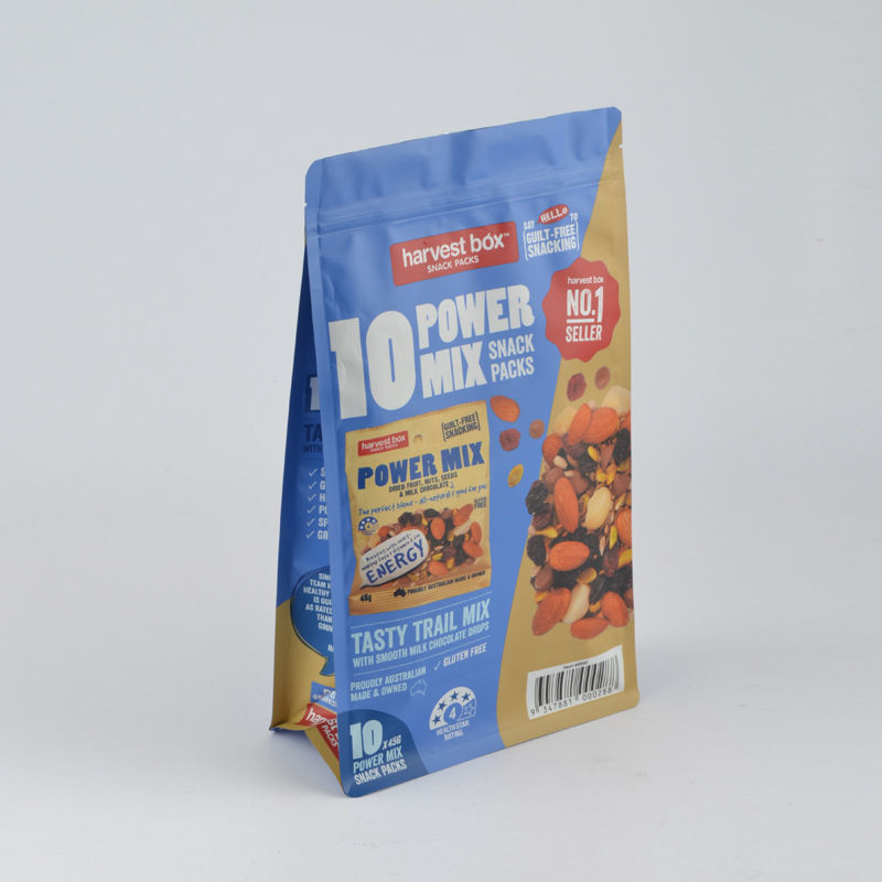 现货八边封袋自立平底食品袋 免费设计印刷八边封站立咖啡包装袋