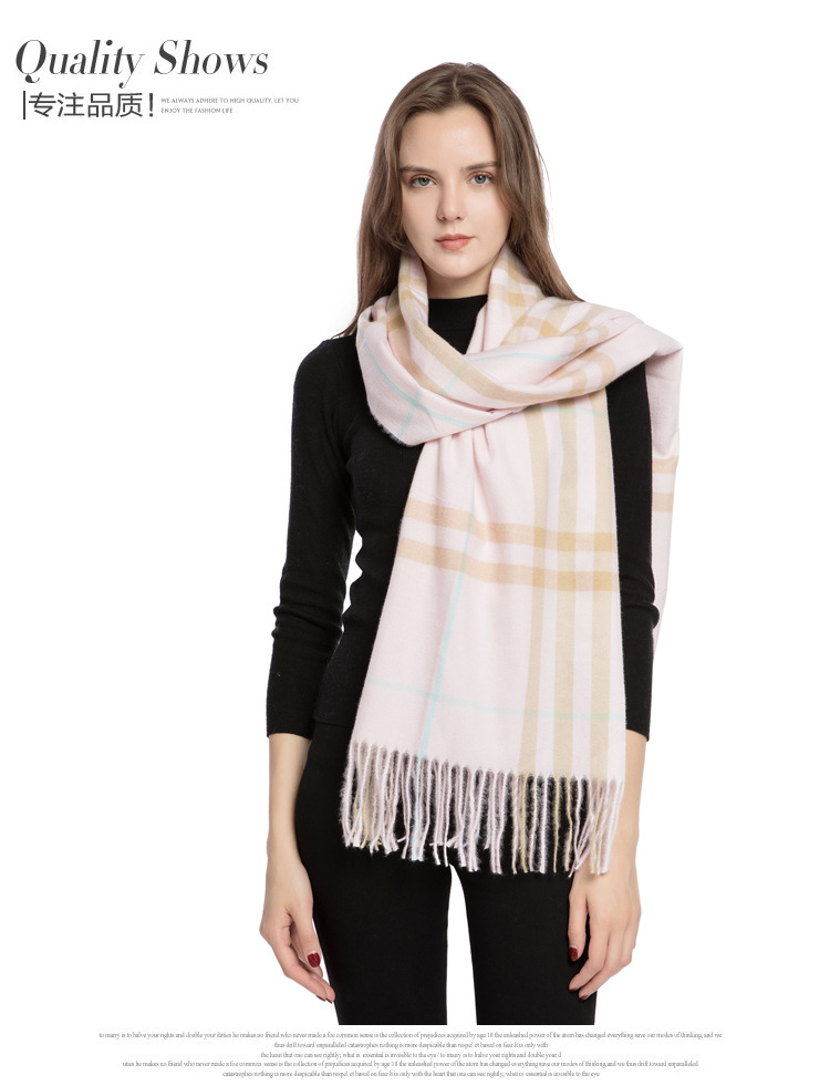 巴宝莉 巴巴格围巾 明星同款