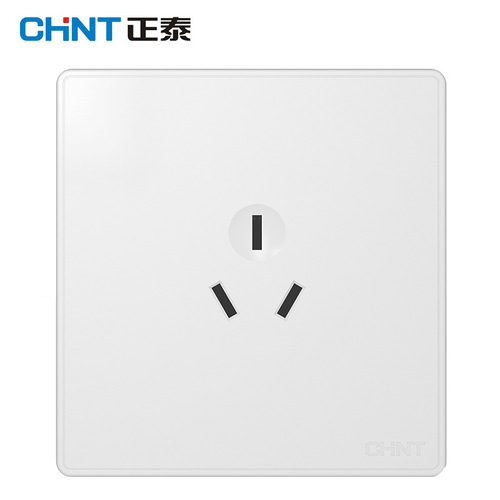 Chint NEW2W wall switch socket 86 type panel white household five-hole USB network plug narrow frame