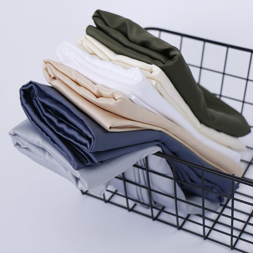 Popular curled solid color satin women's solid color silk scarf Satin solid color silk satin scarf scarf YW93