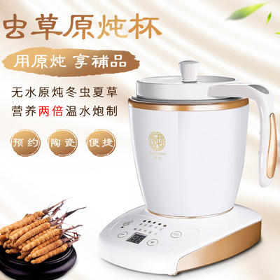 Zhongshan Manufactor wholesale Portable fully automatic Watertight White ceramic health preservation Electric cookers Bird's Nest Cordyceps Dedicated Stew