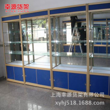 钛合金展示架精品店展示架铝合金玻璃展示柜样品间展示柜