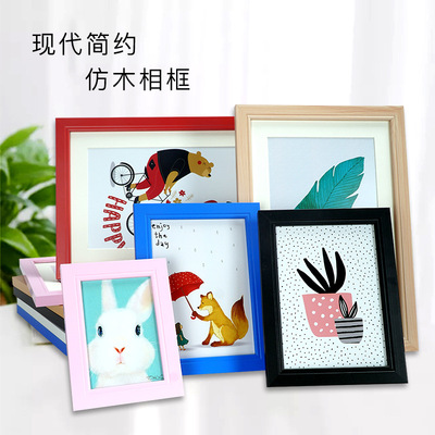 factory wholesale reunite with woodiness Photo frame A3 Wall hanging Creative Stage 7 10 inch a4 8k4k Studio Frame customized