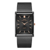 Steel belt, square ultra thin waterproof men's watch, mechanical trend mechanical watch