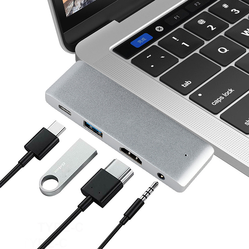 For ipad pro hub TYPE-C to HDMI/3.5 Audio/USB/PD type-c extension
