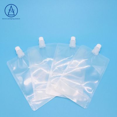 耐高温自封吸嘴包装袋透明果汁袋液体袋加厚款直立豆浆袋现货批发|ru