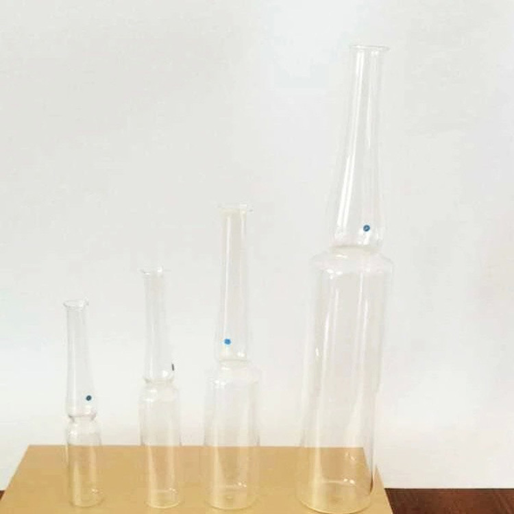 透明玻璃精华液安瓿瓶 中硼硅玻璃曲径易折中性安瓿瓶批发