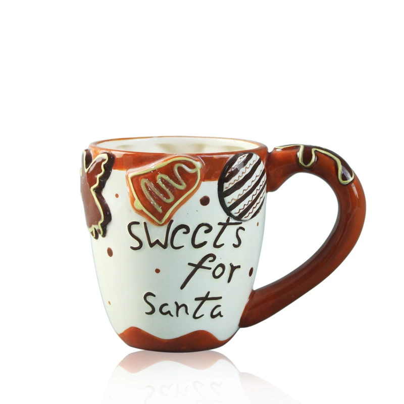 Керамическая расписная рождественская кружка Mark Cup Christmas Candy Cup Candy Rescuration Cup Ice Cream Cup Saint -Dai Cup