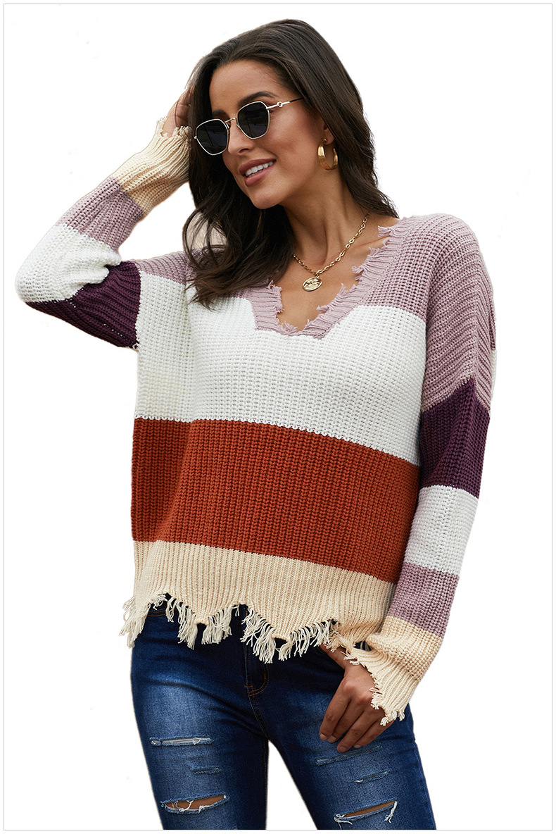 Wave Fringe Sweater Image 2