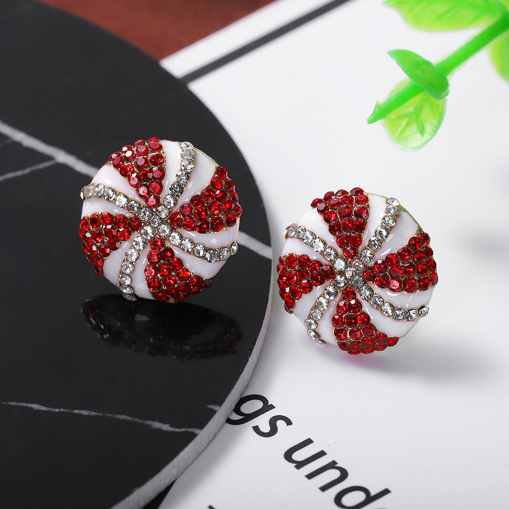 Alloy Diamond Earrings Wholesale Fashion display picture 6