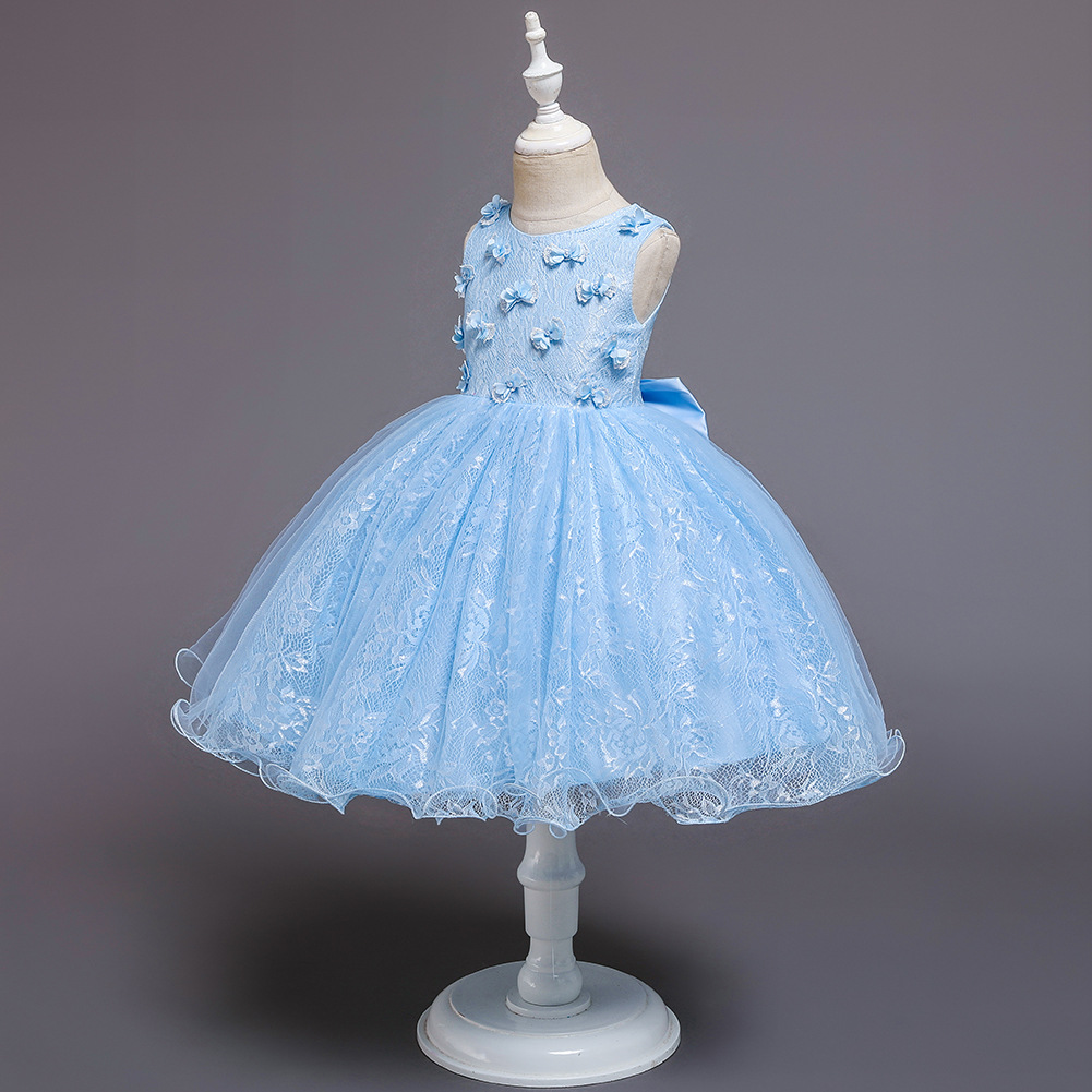 Children's Dress Princess Dress Baby Year-old Dress Tutu Skirt Flower Girl Wedding Dress display picture 1