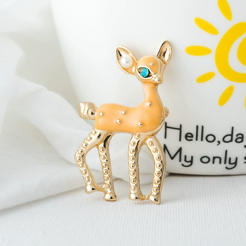 Fashionable accessory from pearl, cute brooch, pin lapel pin, Korean style