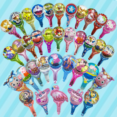 批发地推礼品 儿童 微商地推小礼品  混批手持铝膜气球