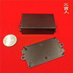 Black 1-channel relay module ABS shell, one/two-channel relay module wire connection box, rectangular plastic casing