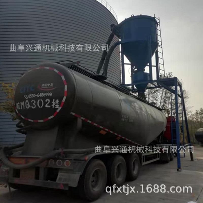 矿粉卸集装箱吸料机菏泽粉煤灰装车输送机水泥粉清仓气吸料机厂家