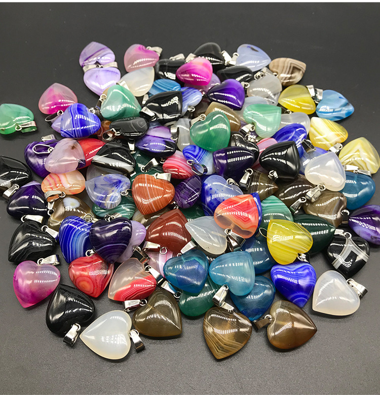 5g Weight Pendant Jewelry Making Type Agate Material Solid Color Pattern Satin Finish Polishing Design Classic Style Style Coffee, White, Purple, Red, Green, Blue, Yellow, Black Color Agate Solid Color Satin Pendant 8