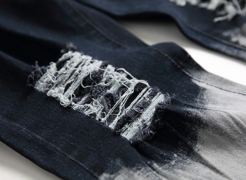 Vaqueros hombre corte recto efecto desgastado moda denim_voghion.com