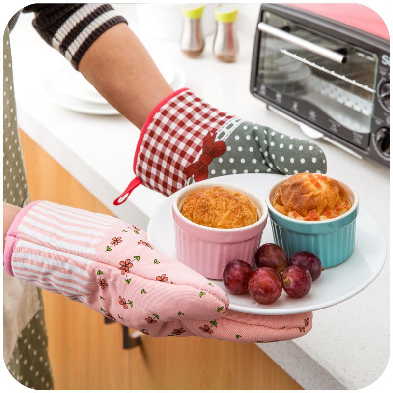 加厚烘培微波炉烤箱防烫手套防热耐高温烘焙专用手套隔热手套