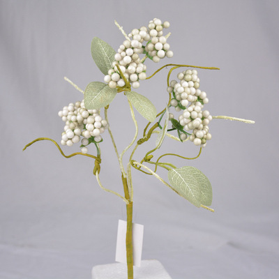 泡沫仿真花小枝婚慶家居擺設插花植物牆花牆配件拍攝道具支持定制