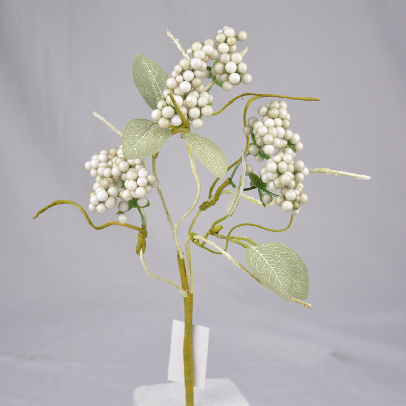 泡沫仿真花小枝婚慶家居擺設插花植物牆花牆配件拍攝道具支持定制