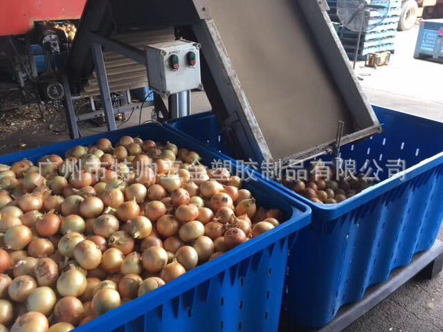 水果橙子桃子苹果常用周转箱水果筐卡板箱可堆叠套叠