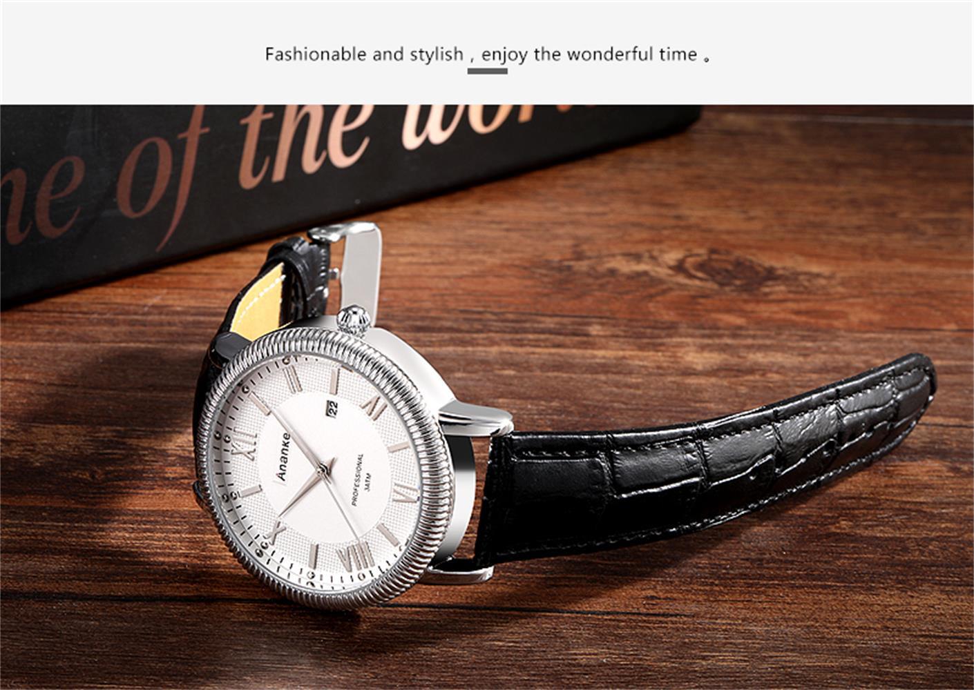Men's Quartz Watch With Japanese Movement And Leather Strap_voghion.com