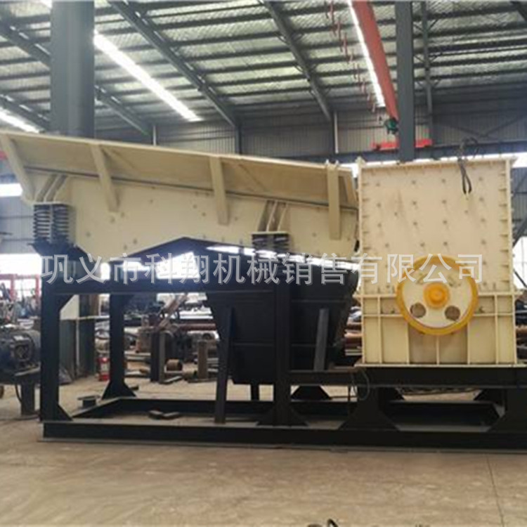 移动打砂机 鹅卵石制砂机 锤式破碎机 石灰石制砂设备 移动破碎站