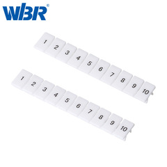 Label the numbers ZB5, 6, 8, 10 with tag strips, UK2.5 value identification strips, ST2.5 character terminal number arrangement