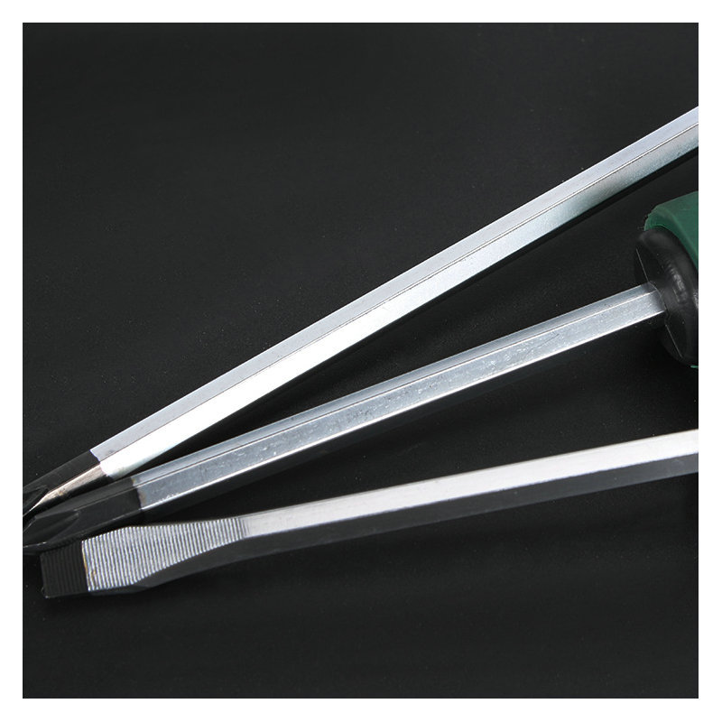 Qiyao grado industrial súper duro Cruz-palabra ciruela mango de goma a través del núcleo destornillador herramientas de reparación de automóviles