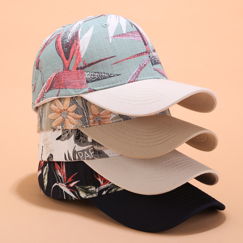 Ins gorra de béisbol impresa sombrero de sol de verano de moda para mujer sombrero de sol de protección solar al aire libre gorra de pico de comercio electrónico transfronterizo sombrero de venta caliente image 3