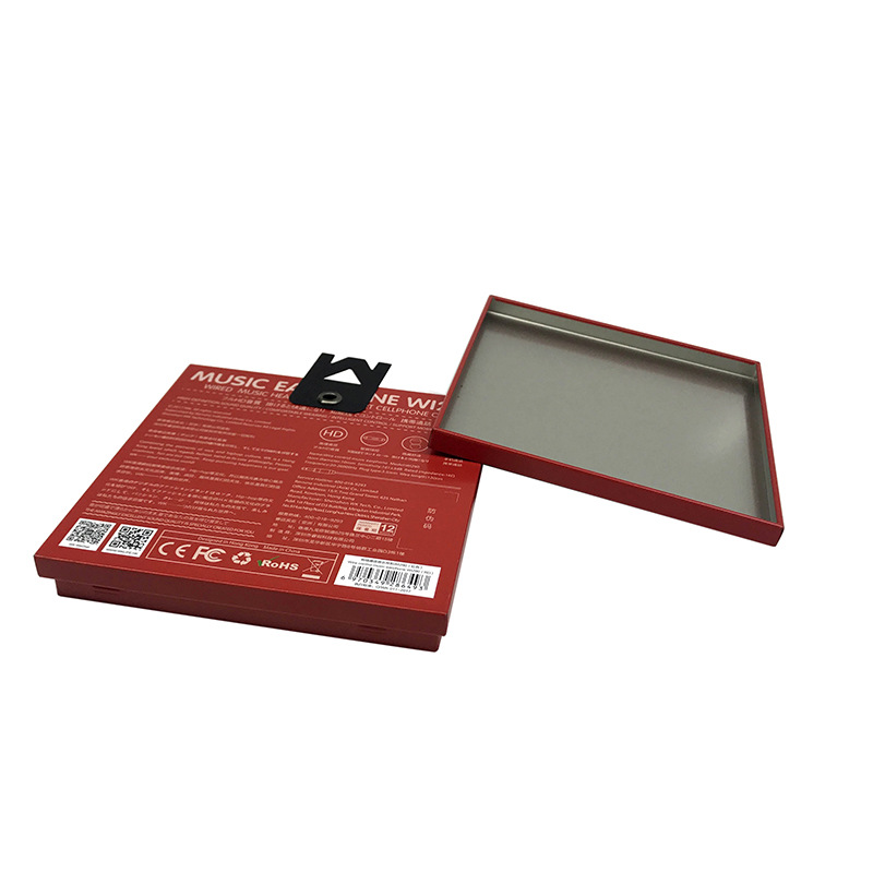 源头厂家直供 免费样品 跑男蓝牙耳机扁形直角铁盒 马口铁罐