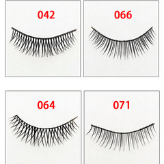 新款白盒十對裝 稀疏款假睫毛 手工製作 交叉眼睫毛速賣通供貨