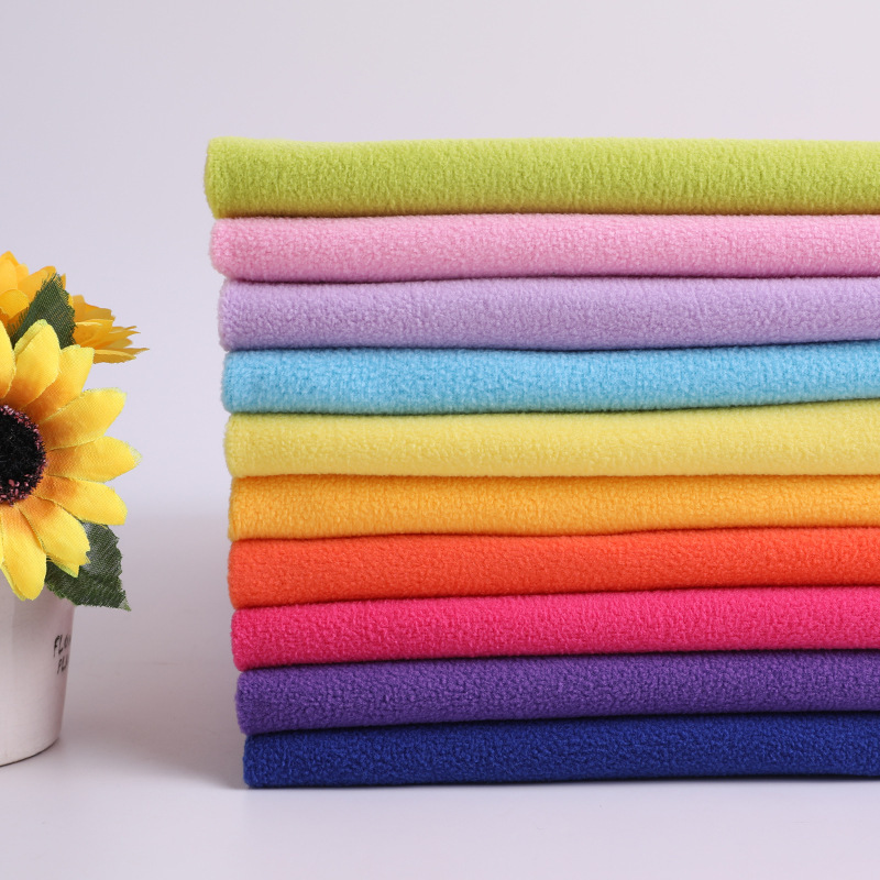 摇粒绒 源头工厂 单刷单摇 超细冲锋衣服装玩具婴童针织绒布面料