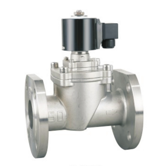 HYB41P不锈钢高压先导活塞式电磁阀 法兰连接电磁阀常闭