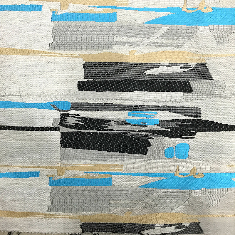 现货供应色织横条提花锦缎汉服童装布料旗袍服装面料