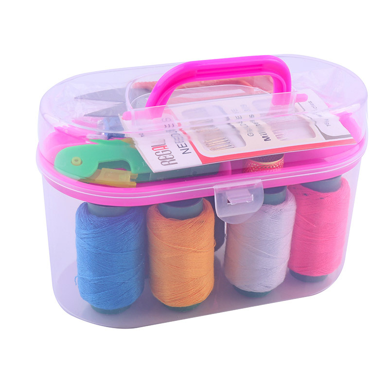 1 caja de costura traje hogar MINI BOLSA DE COSTURA a mano costura portátil herramienta de costura caja de almacenamiento traje